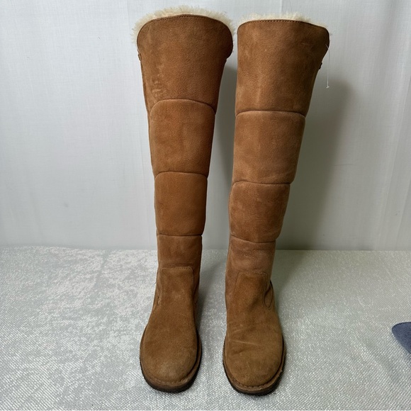 UGG 🌻 Women's Brown Suede Over the Knee Boots Sz 7 - Picture 3 of 11